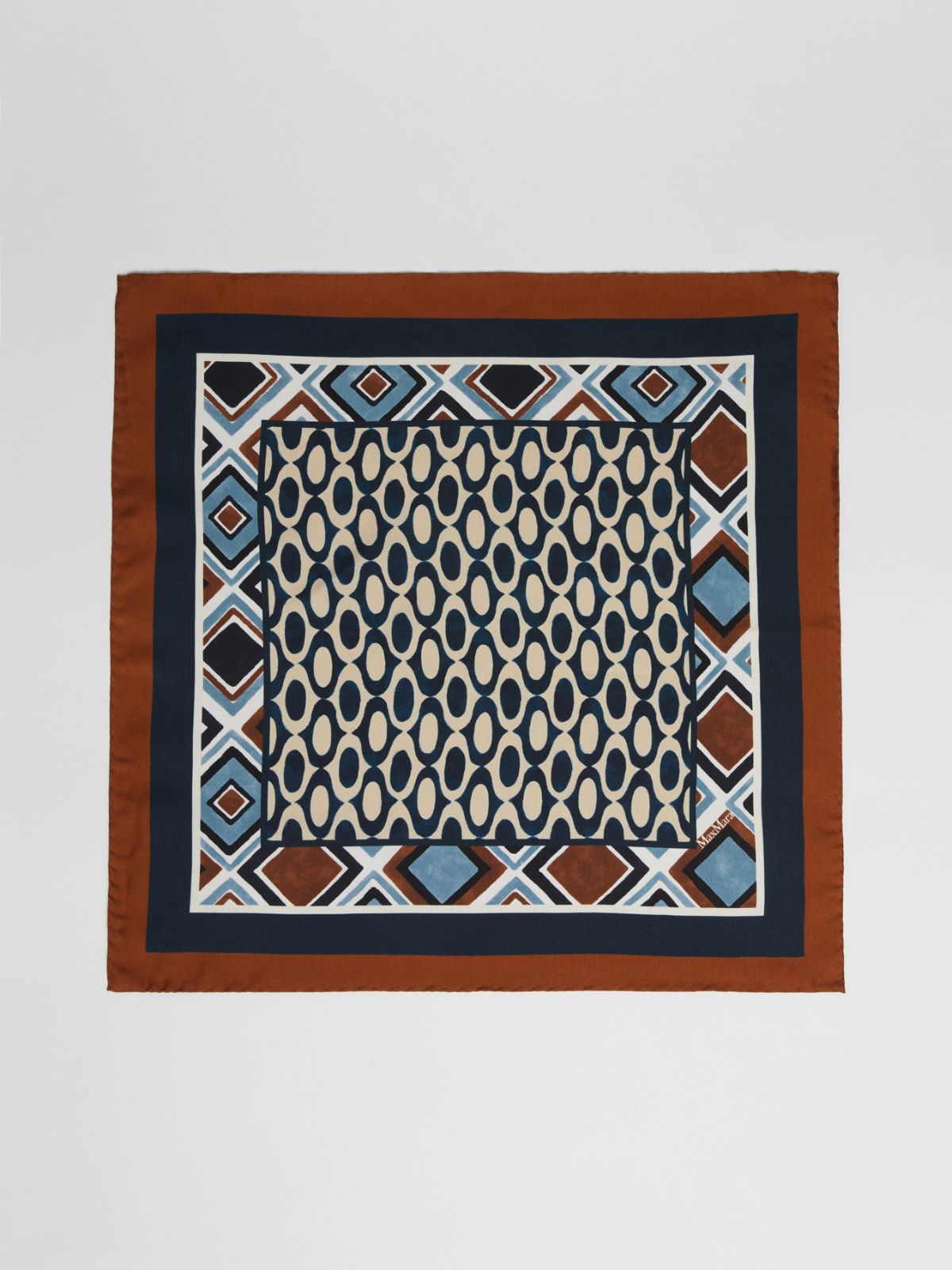 Printed silk neckerchief - CAMEL - Max Mara