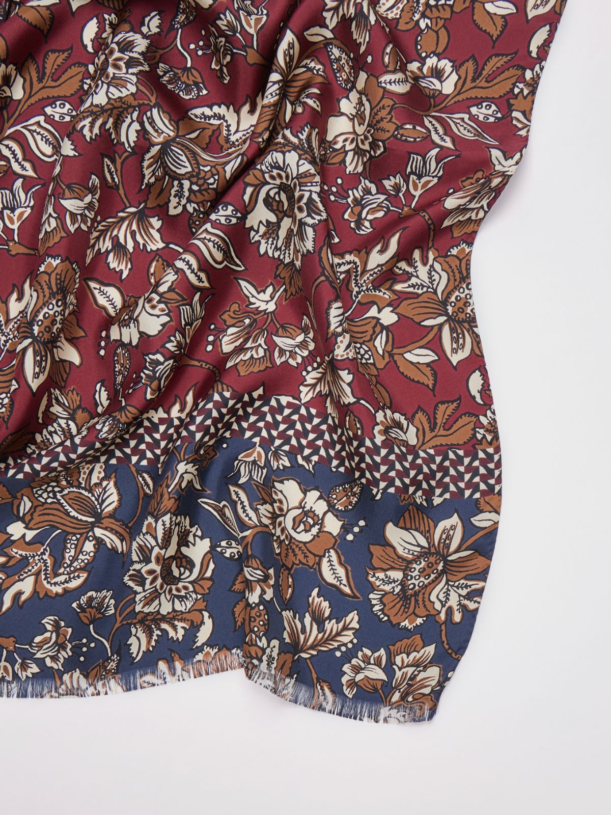 Printed silk stole - BORDEAUX - Max Mara - 3