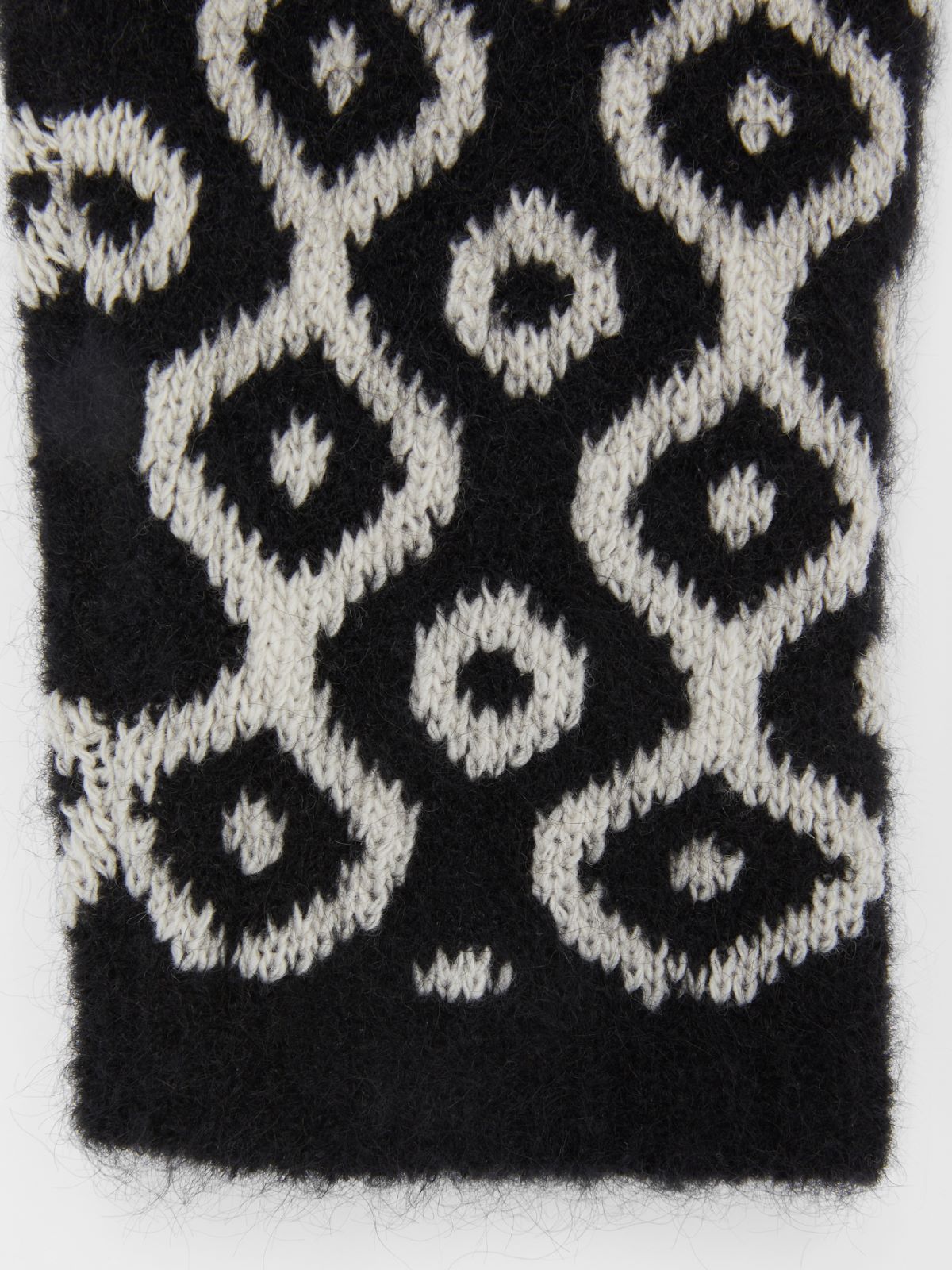 Knitted mittens - BLACK - Max Mara - 2