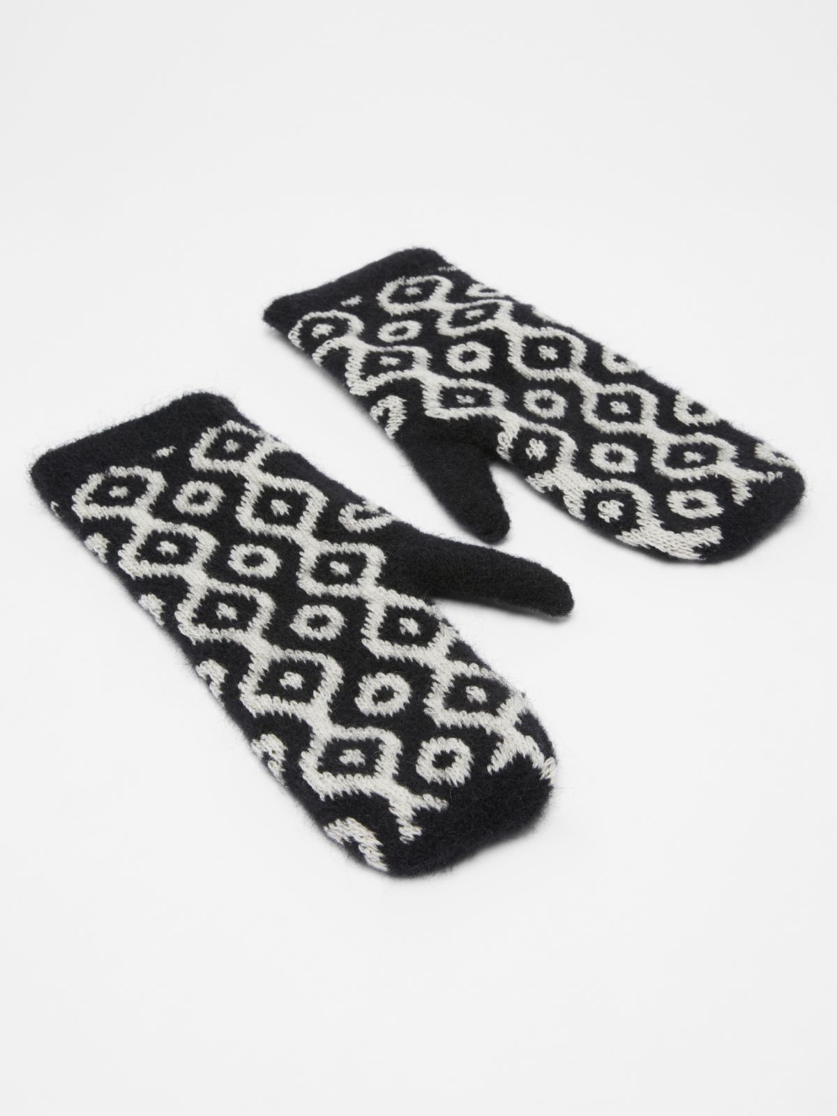 Knitted mittens - BLACK - Max Mara