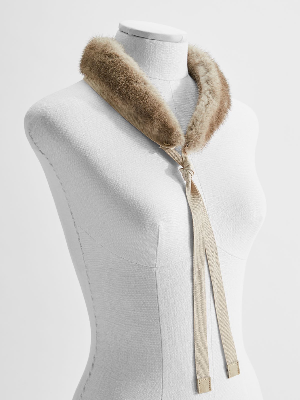 Mink-trimmed hood - DARK GREY - Max Mara - 2