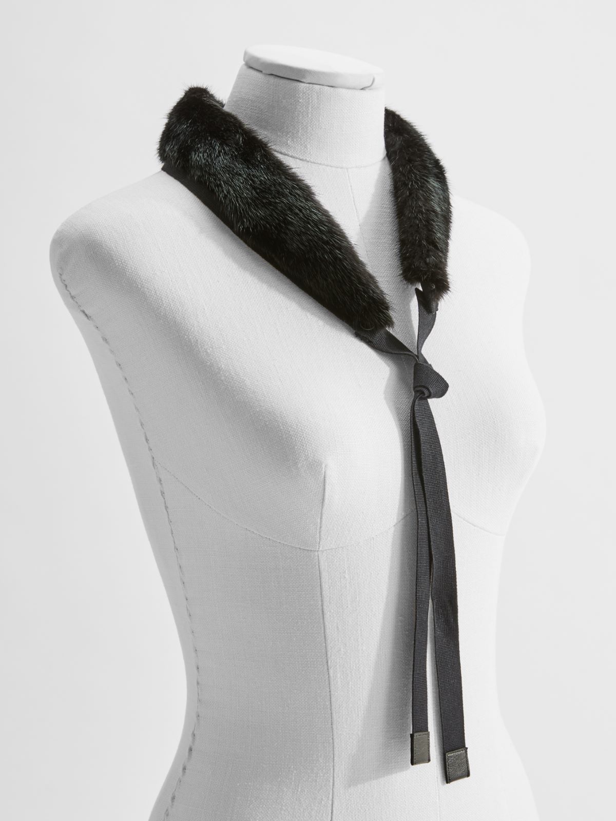Mink-trimmed hood - BLACK - Max Mara - 2