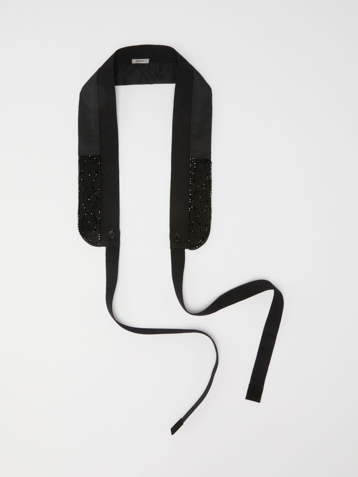 Taffeta hood trim - BLACK - Max Mara