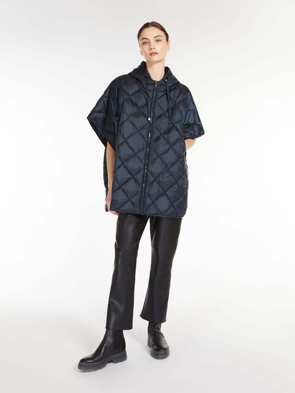 Water-repellent canvas cape - MIDNIGHTBLUE - Max Mara