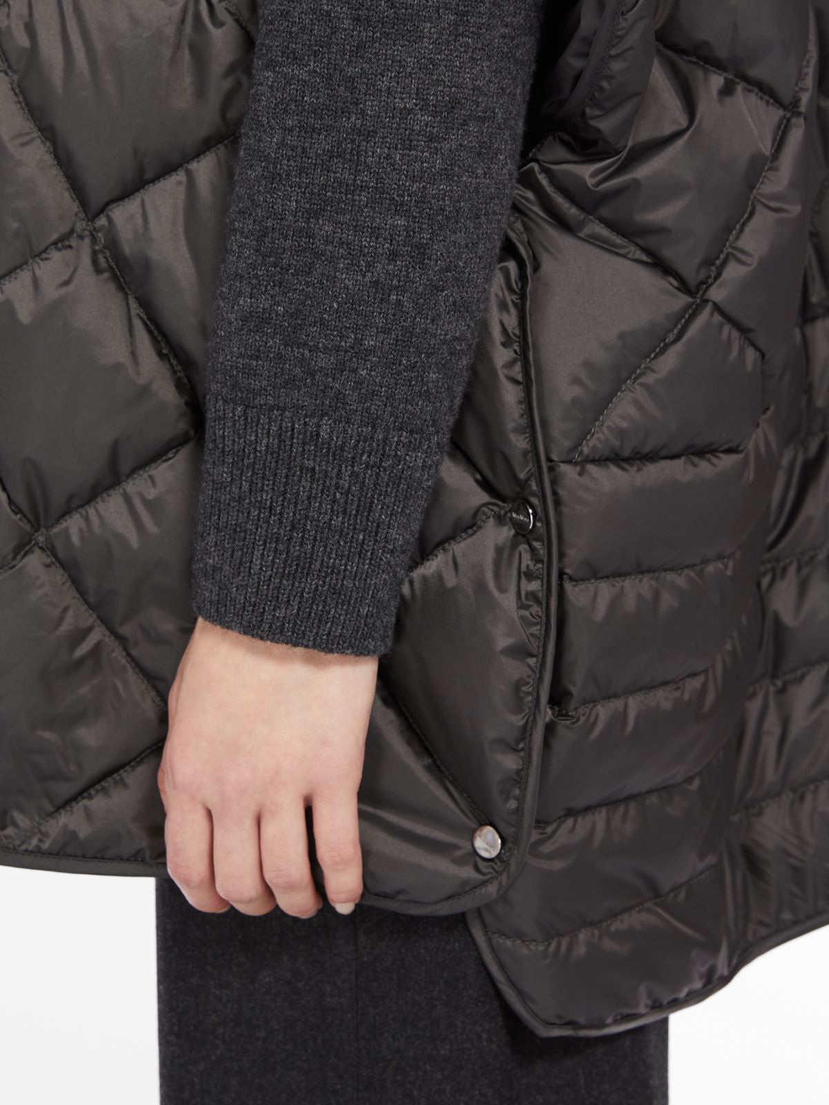 Water-repellent canvas cape - DARK GREY - Max Mara - 4