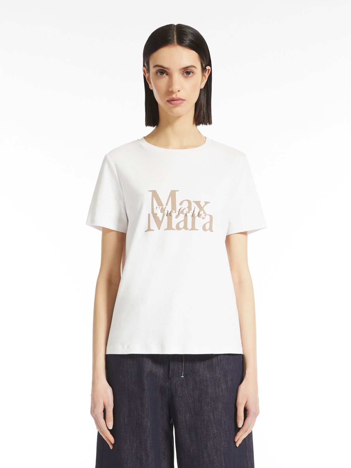 Cotton jersey T-shirt - IVORY - Max Mara - 2