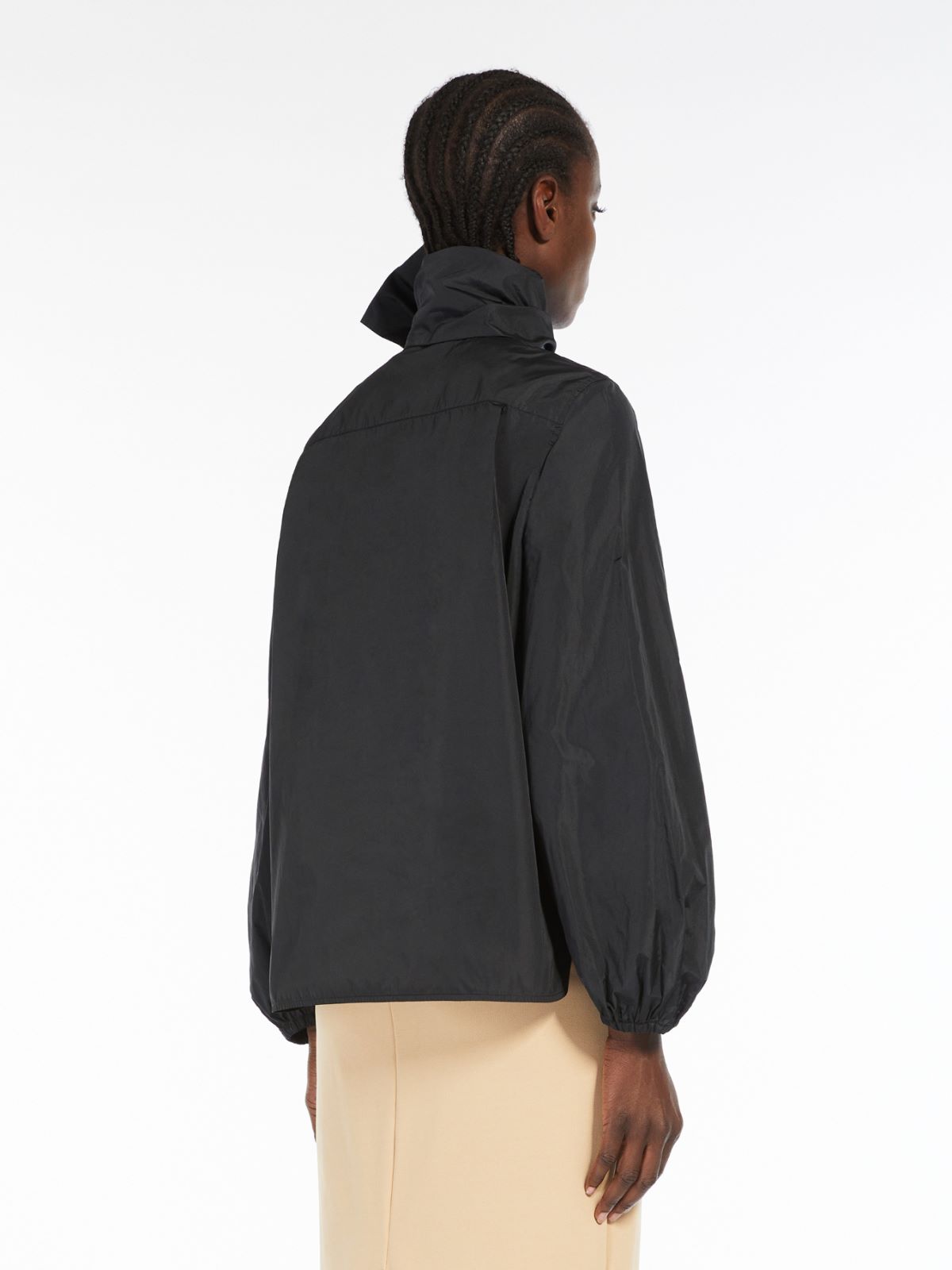 Silk taffeta shirt - BLACK - Max Mara - 3