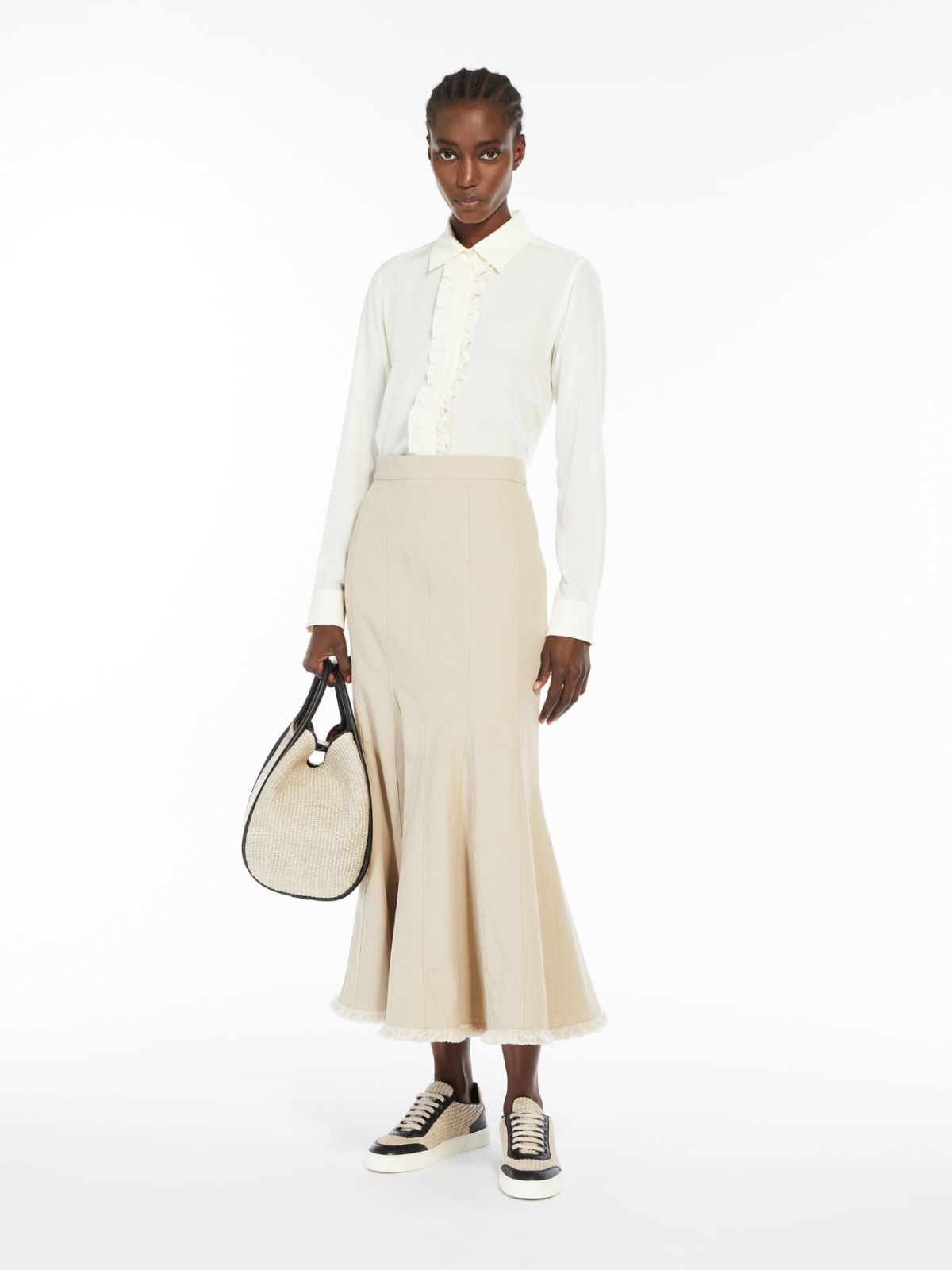 Silk crêpe de Chine shirt - WHITE - Max Mara