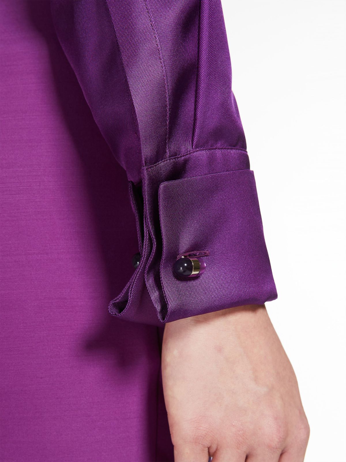 Lightweight silk shirt - PURPLE - Max Mara - 4