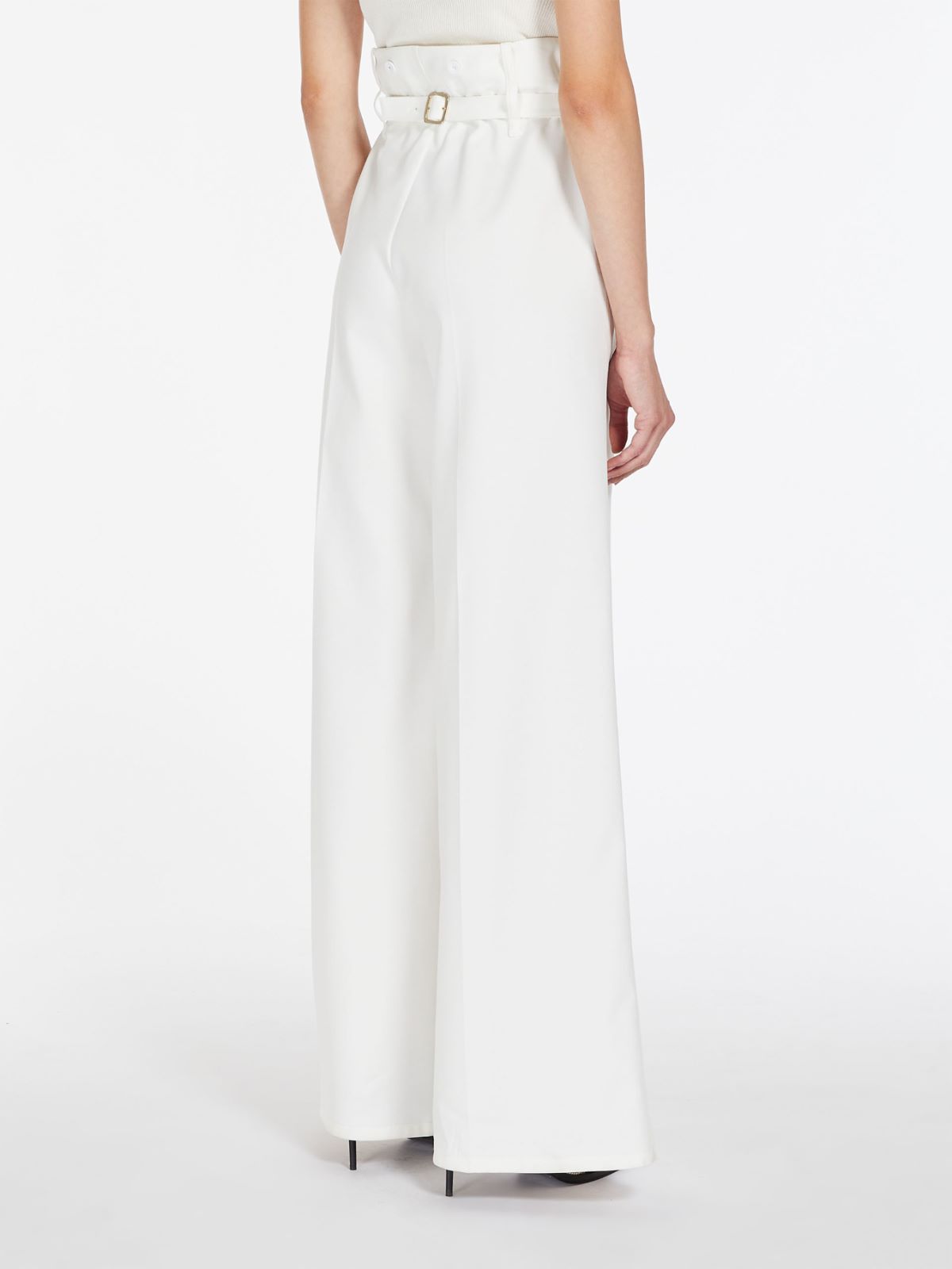 Cotton crêpe trousers - SILK - Max Mara - 2