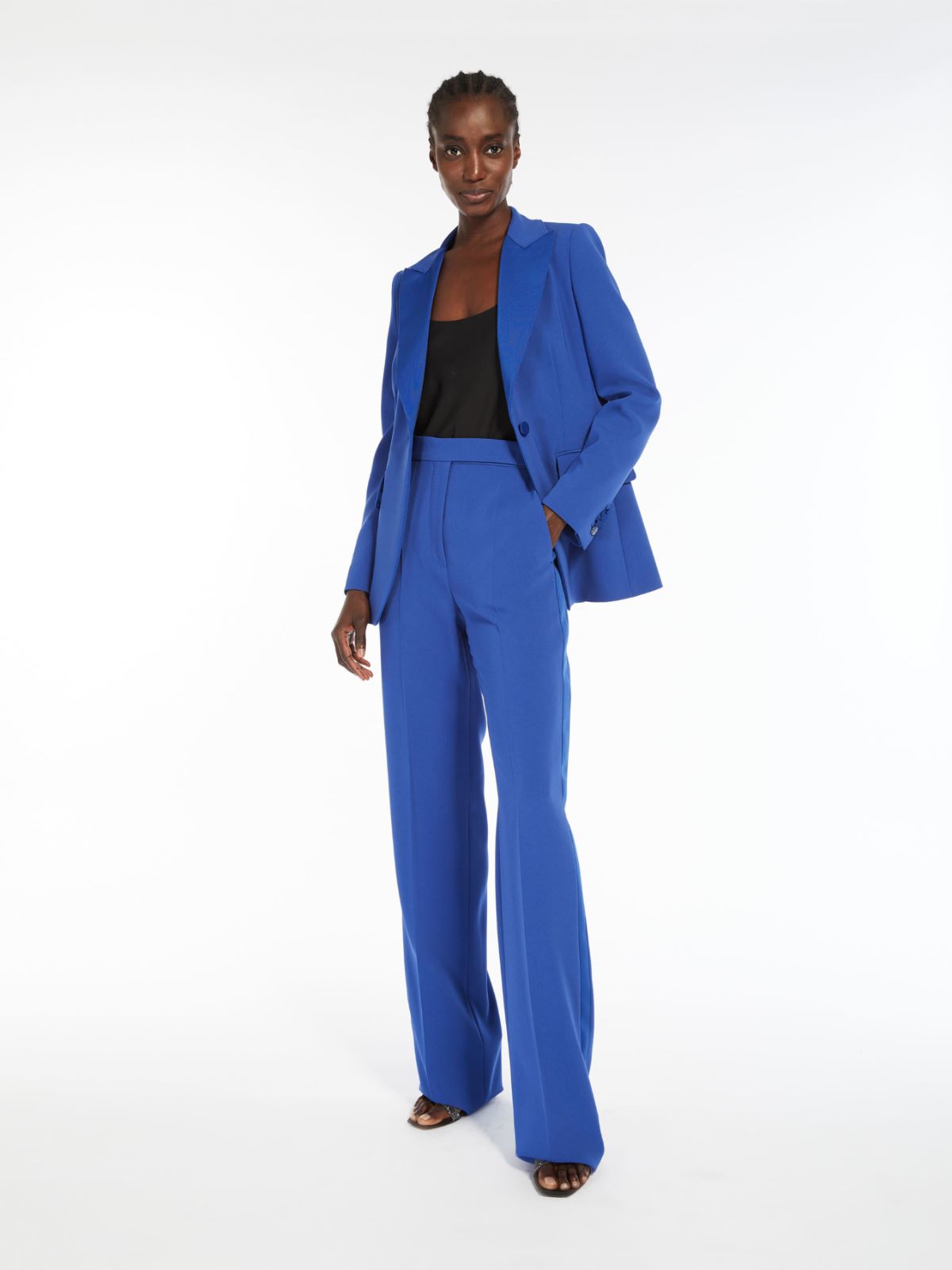 Haut de smoking en charmeuse de soie - NOIR - Max Mara