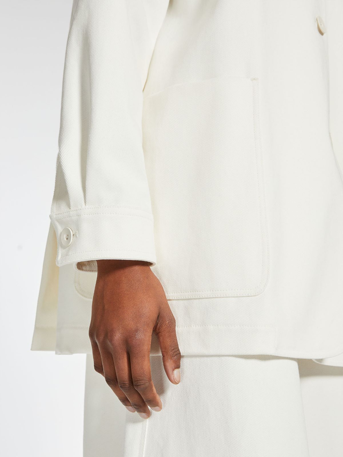 Cotton workwear jacket - WHITE - Max Mara - 5