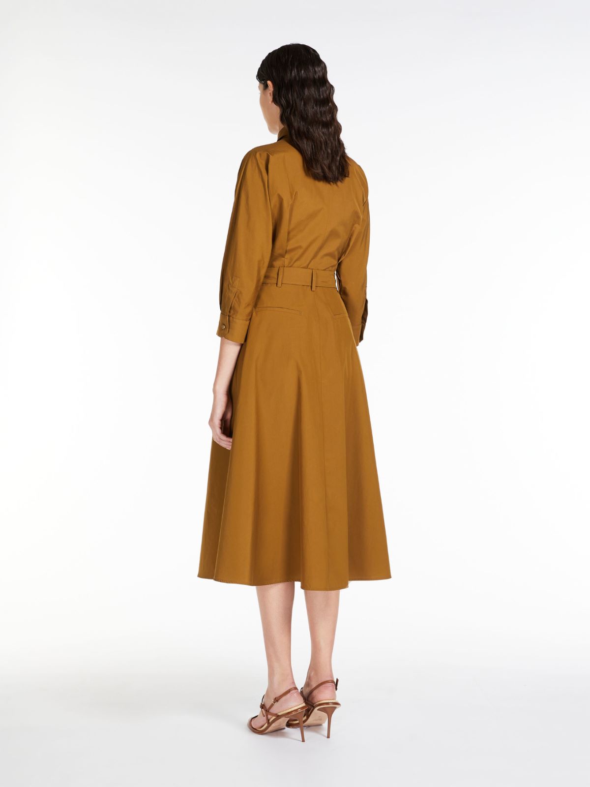 Poplin shirt dress - BRONZE - Max Mara - 3