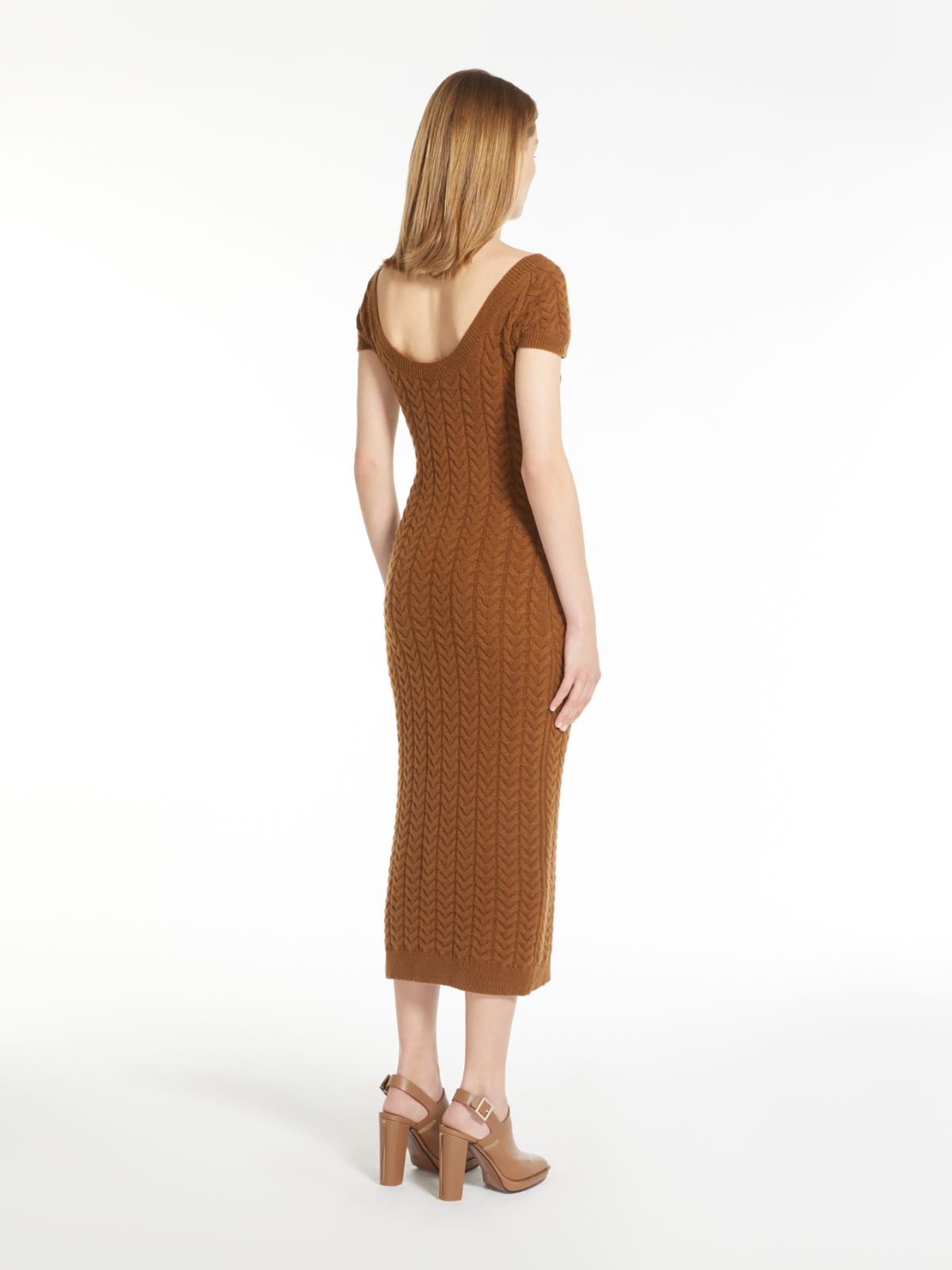 Wool and cashmere dress - HAZELNUT BROWN - Max Mara - 3