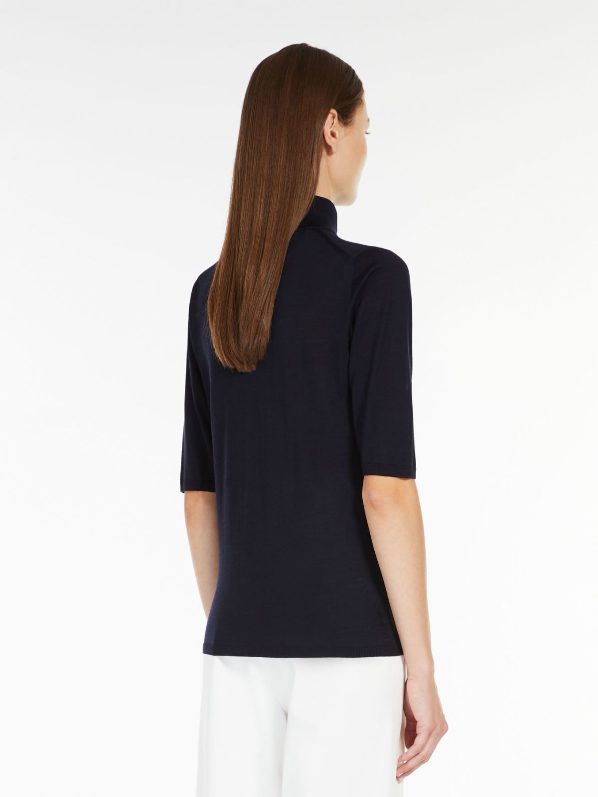 Wool knit turtleneck sweater - ULTRAMARINE - Max Mara - 3
