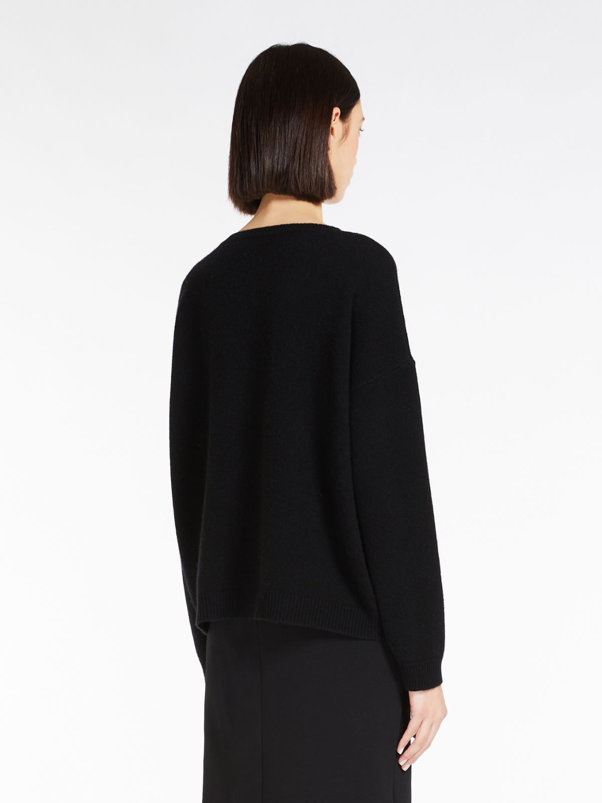 Pullover aus Wolle und Kaschmir - SCHWARZ - Max Mara - 3