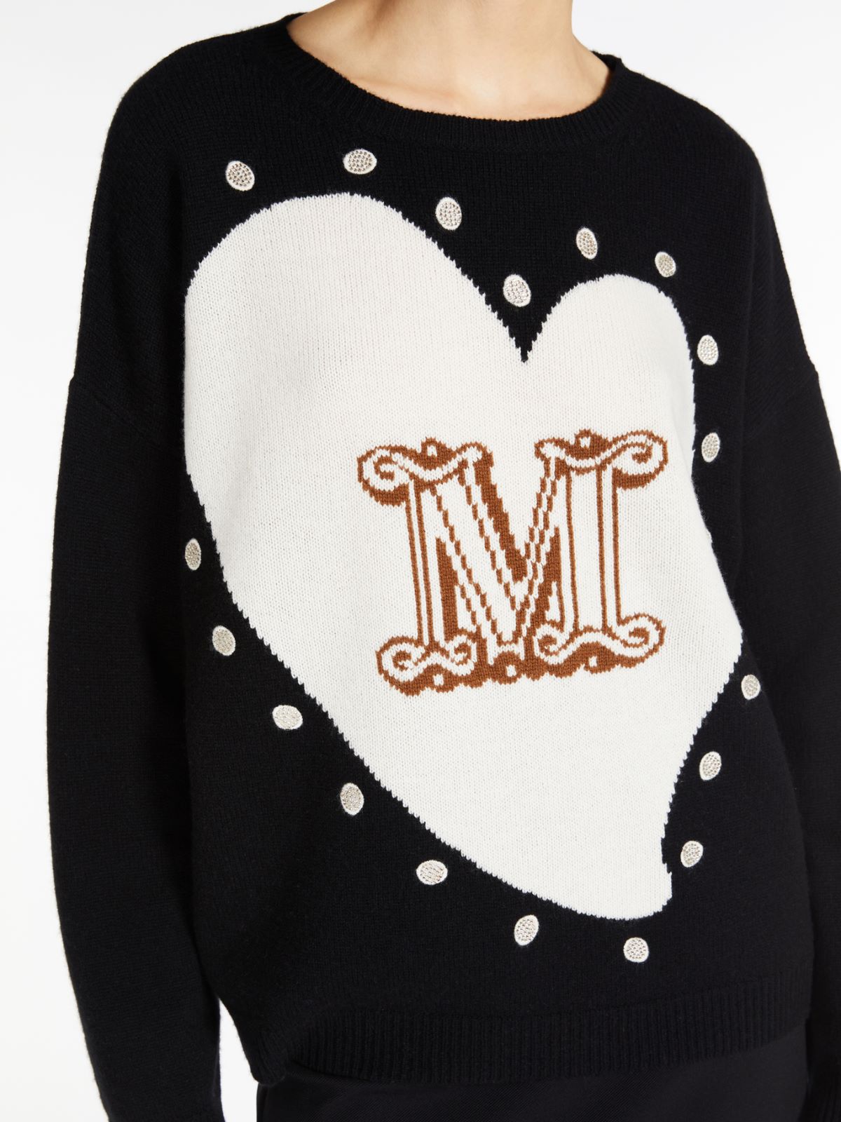 Pullover aus Wolle und Kaschmir - SCHWARZ - Max Mara - 4