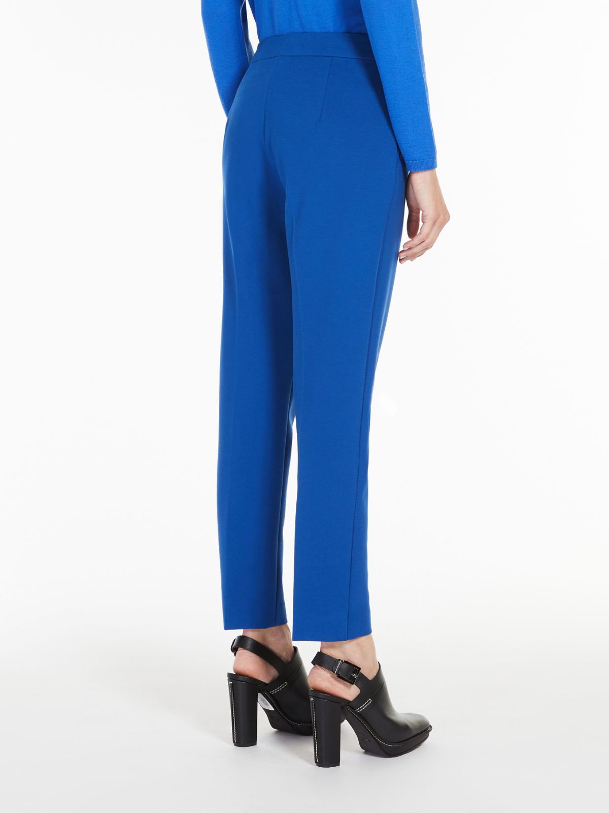 Viscose jersey trousers - CORNFLOWER BLUE - Max Mara - 3