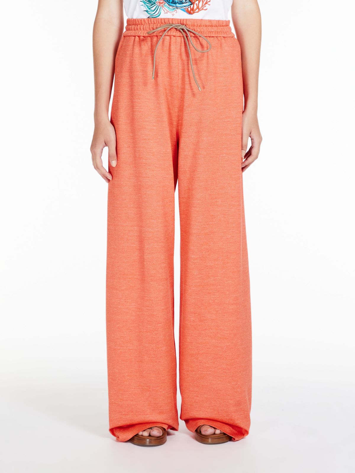 Pantalone in jersey di cotone e lino - PESCA - Max Mara - 2