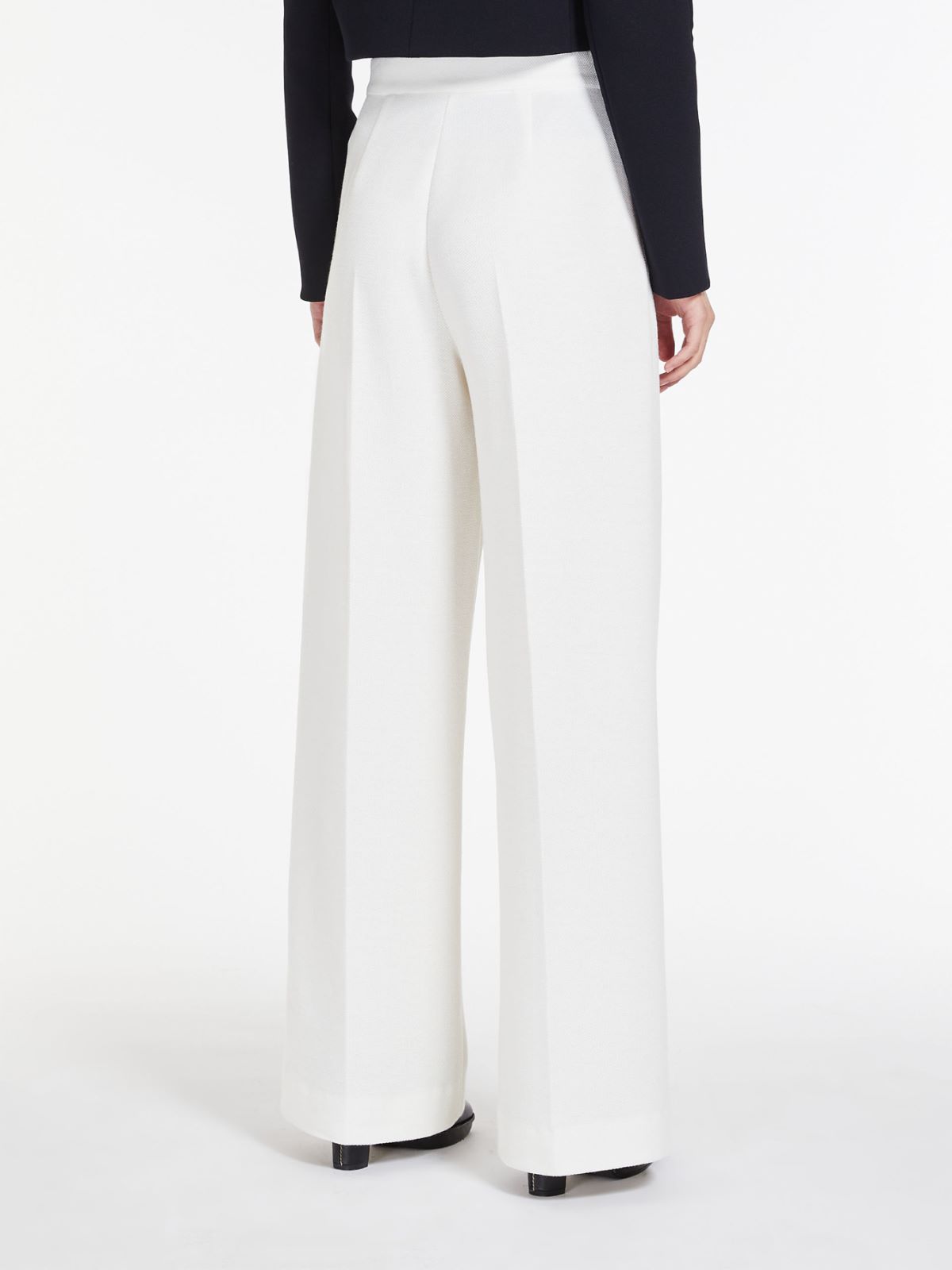 Cotton and wool trousers - WHITE - Max Mara - 3