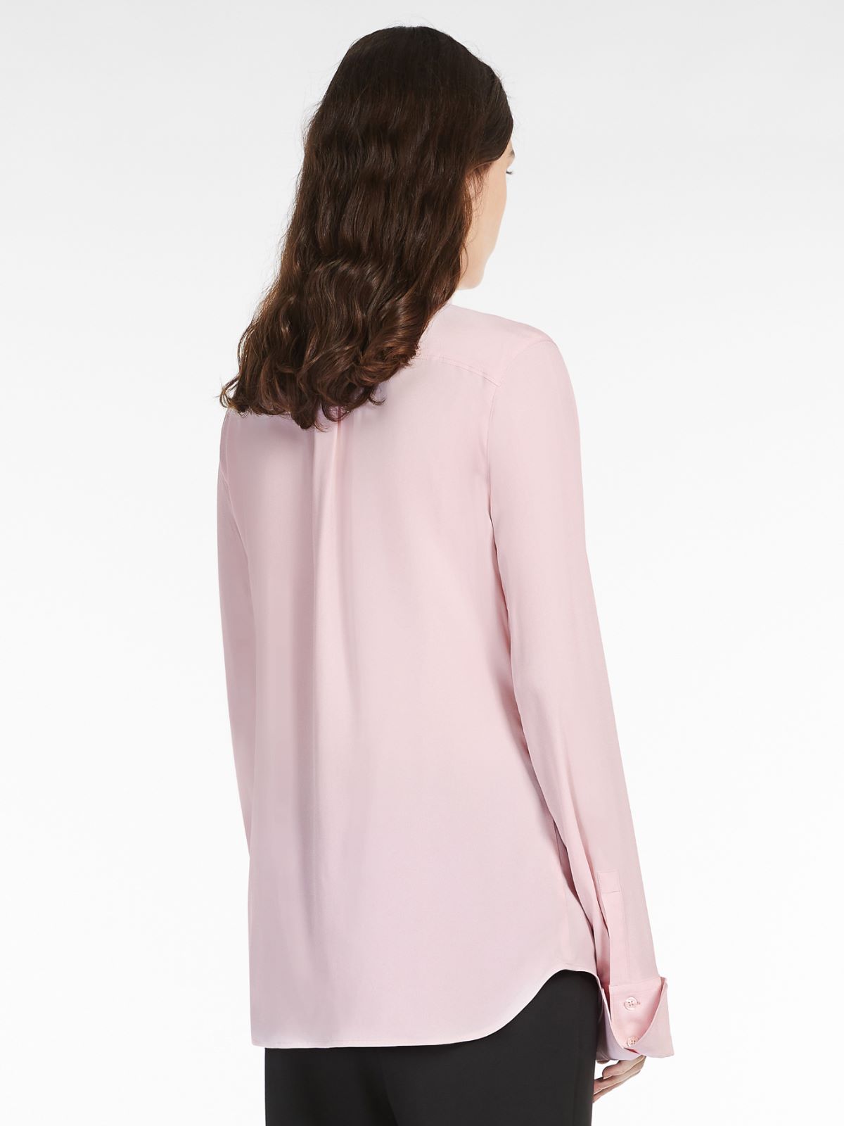 Silk-blend shirt - PINK - Max Mara - 3