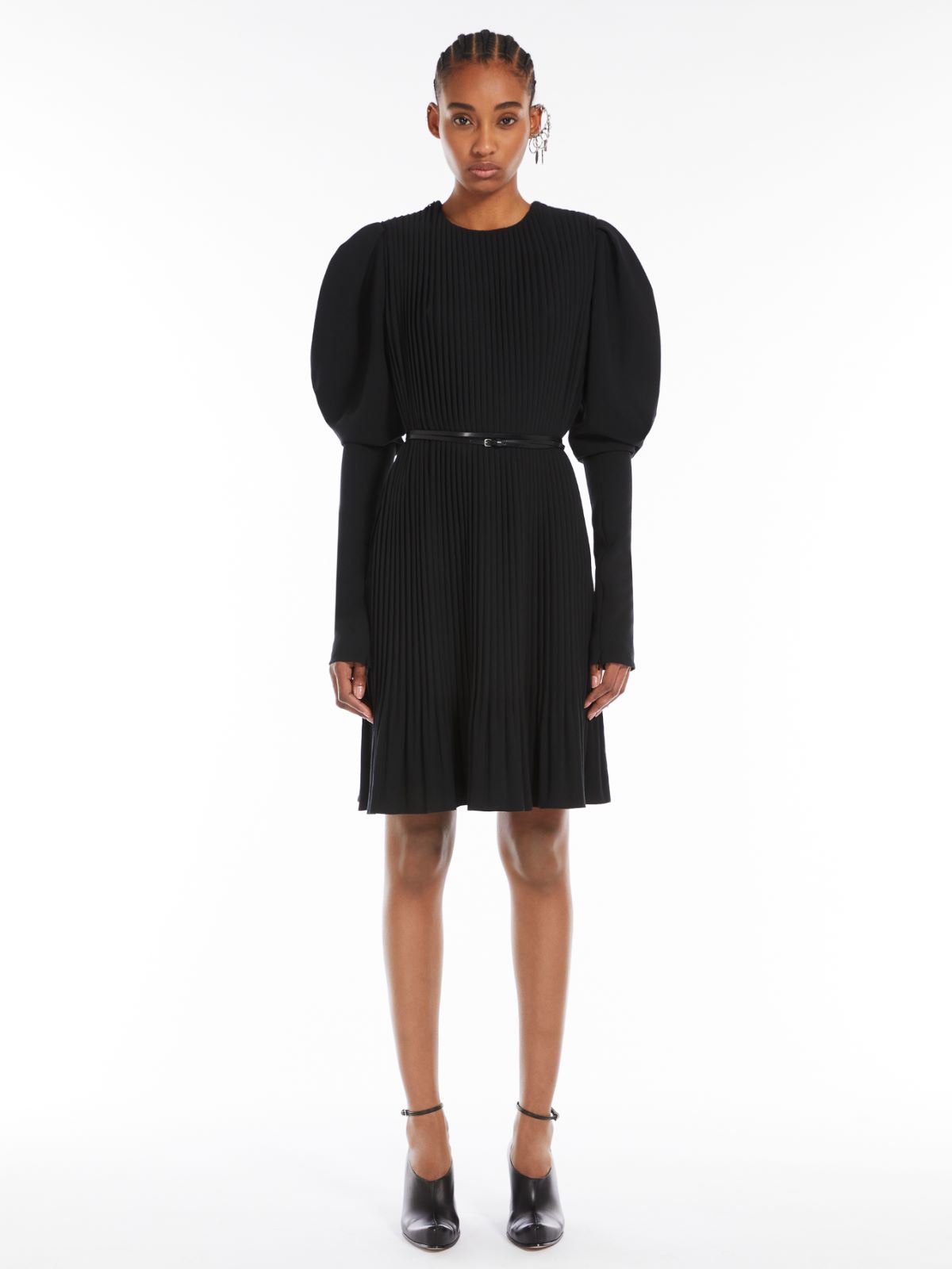 Pleated dress with fade effect - BLACK - Max Mara - 2