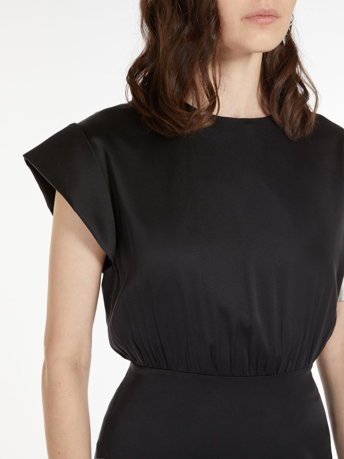 Dress with cap sleeves - BLACK - Max Mara - 4
