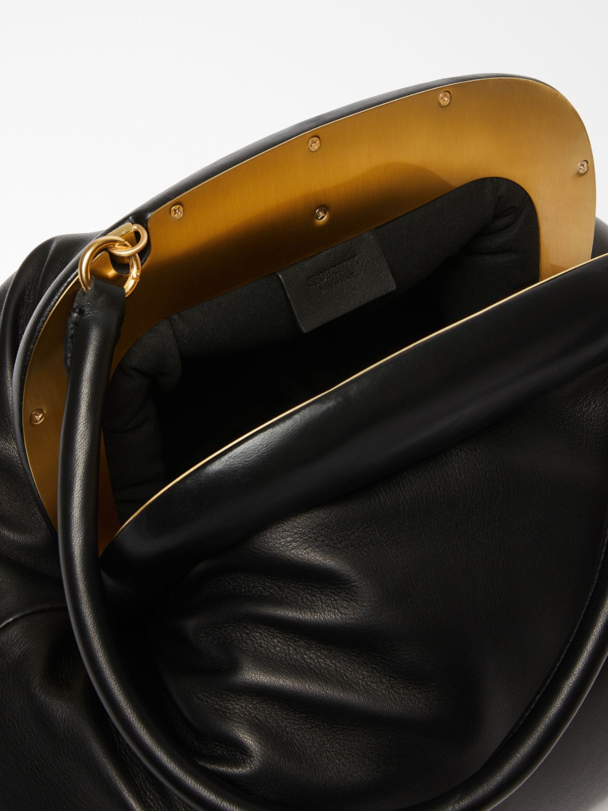 Large nappa-leather Bouba bag - BLACK - Max Mara - 4