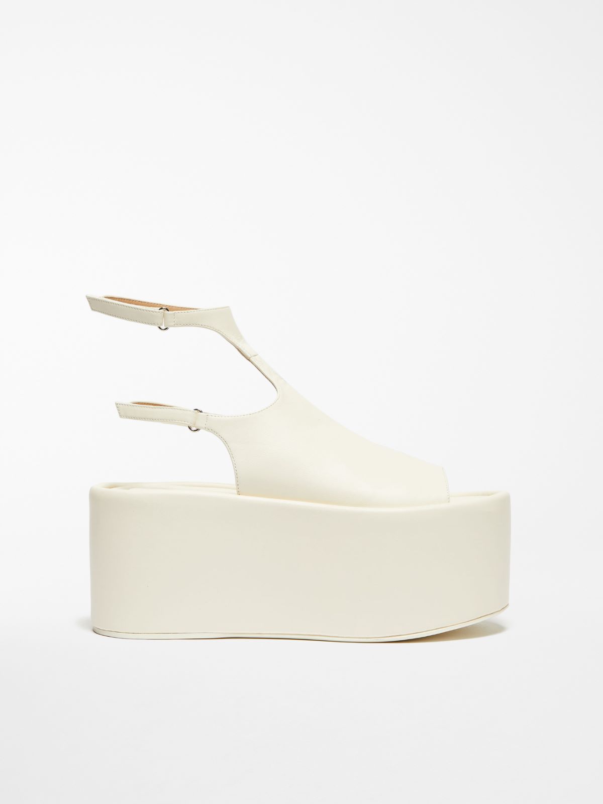 Open-toe platform sandals - IVORY - Max Mara