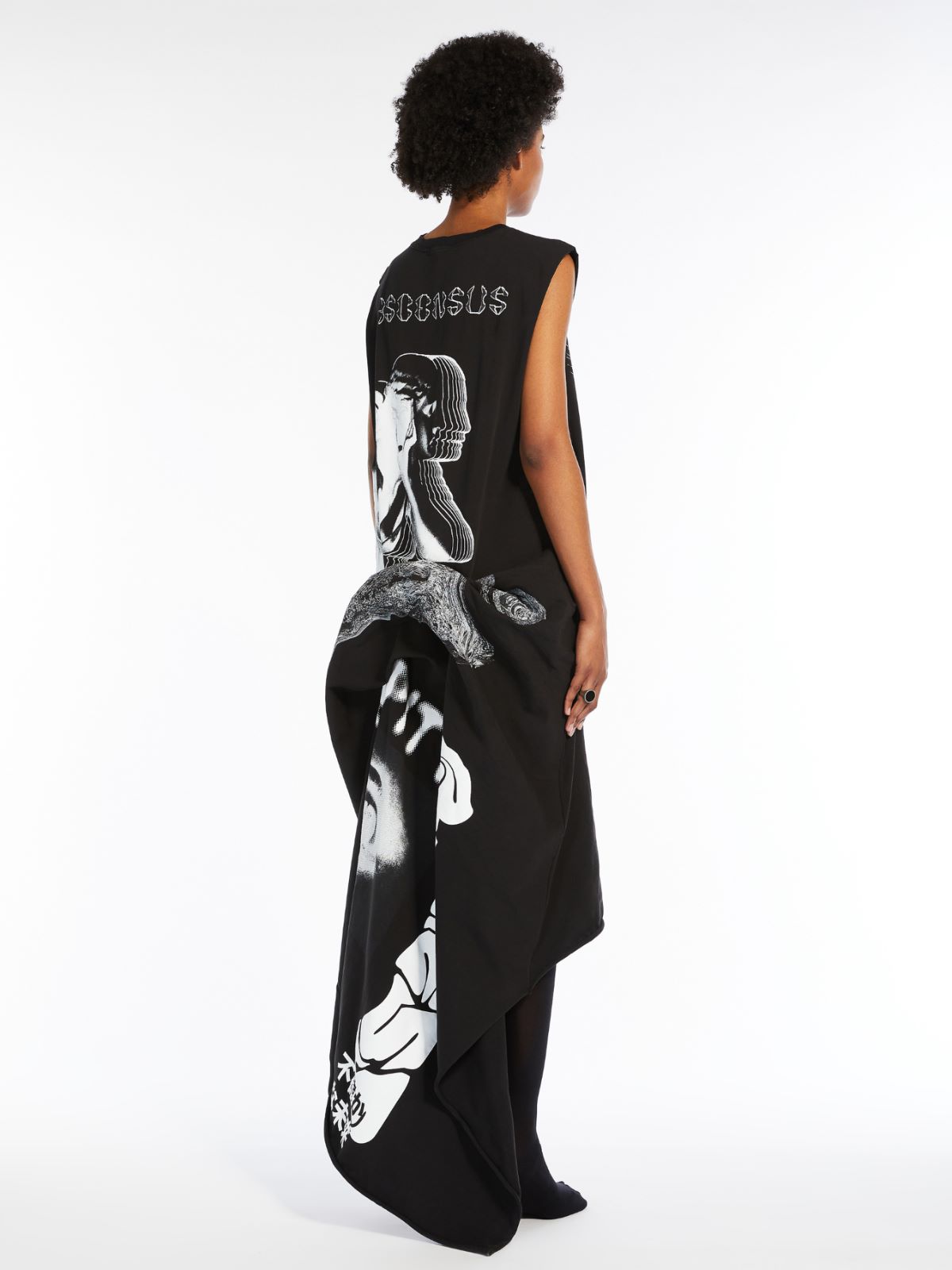 Dress with train - BLACK - Max Mara - 3