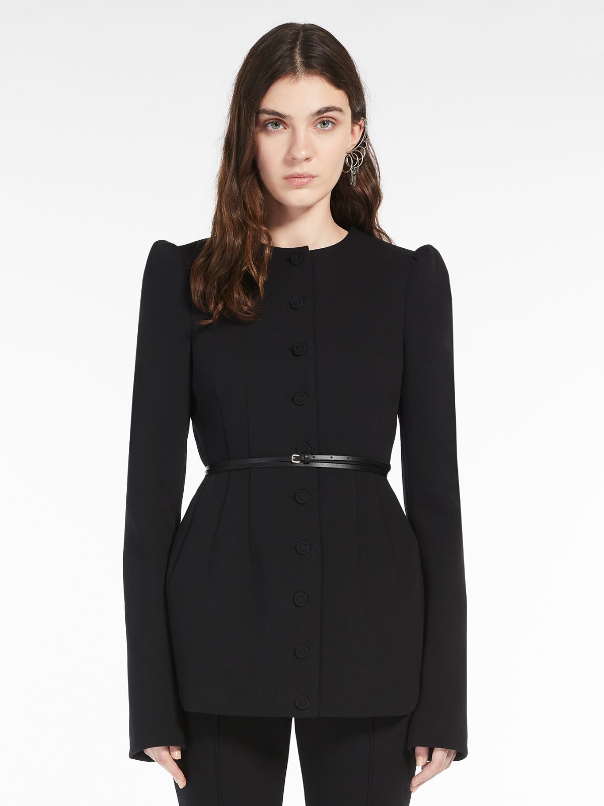 Crew-neck jacket - BLACK - Max Mara - 2