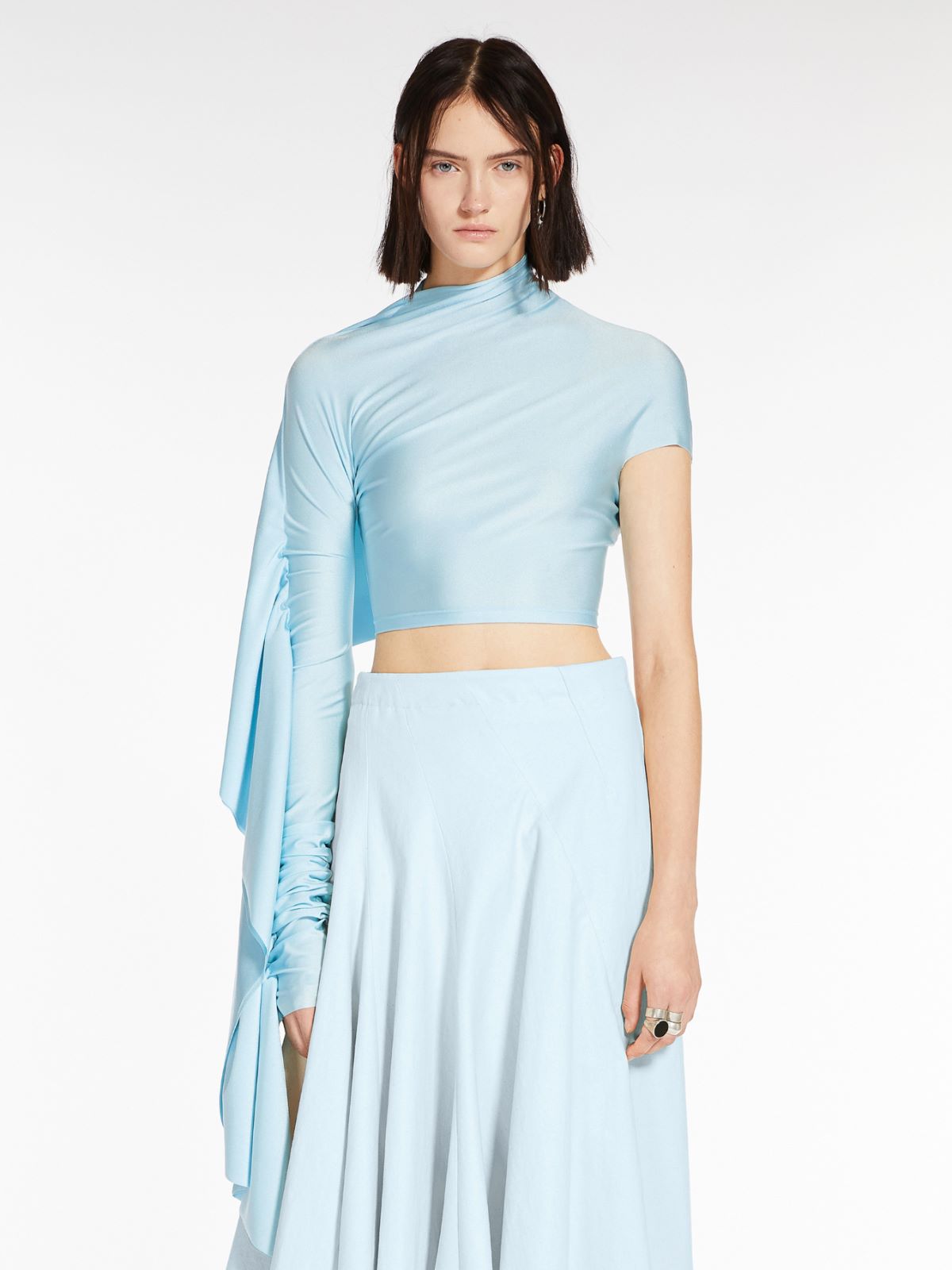 Flounce top - SKY BLUE - Max Mara - 2