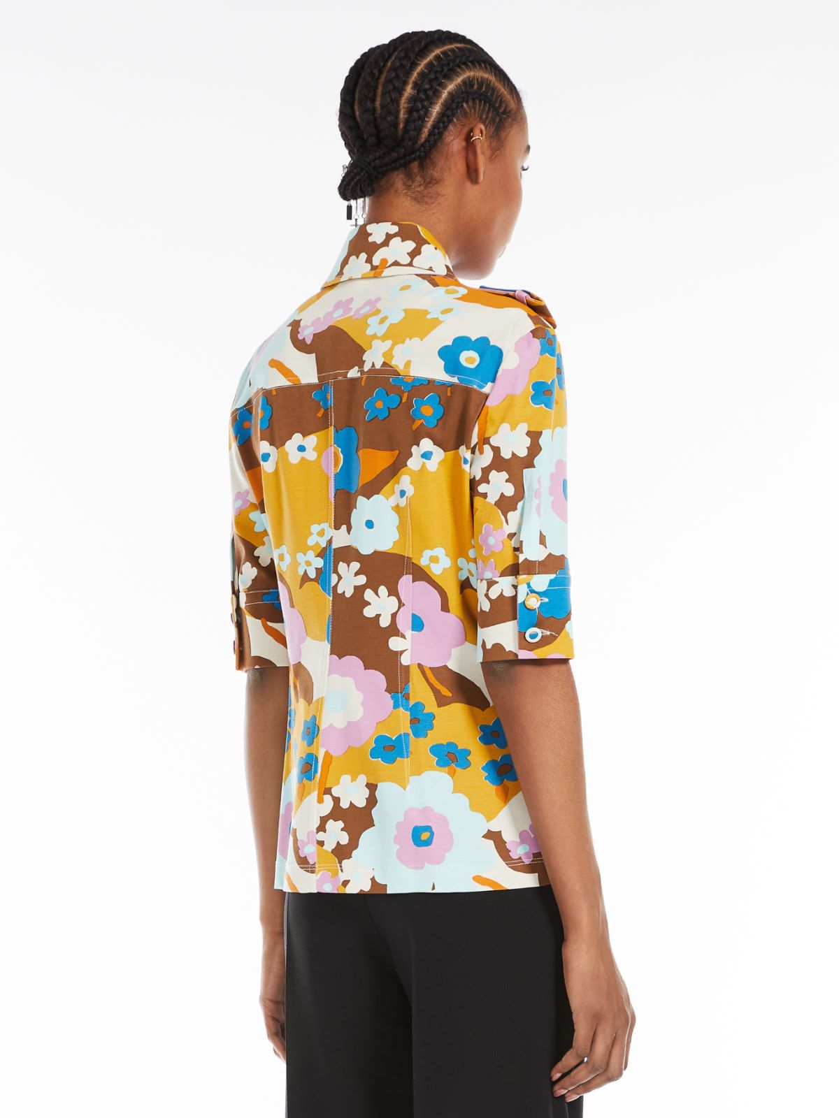 Shirt with epaulettes - WHITE - Max Mara - 3