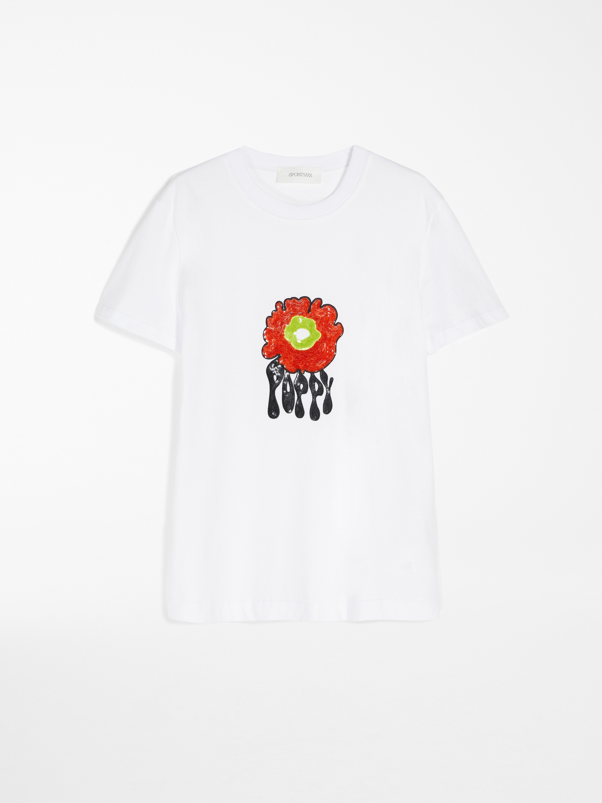 60%オフ新品XS】Max Mara 2023年ロゴ入りTシャツ(白)送料込み OFF