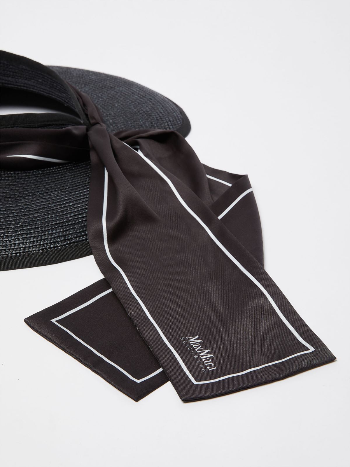 Visière circulaire en paille - NOIR - Max Mara - 3