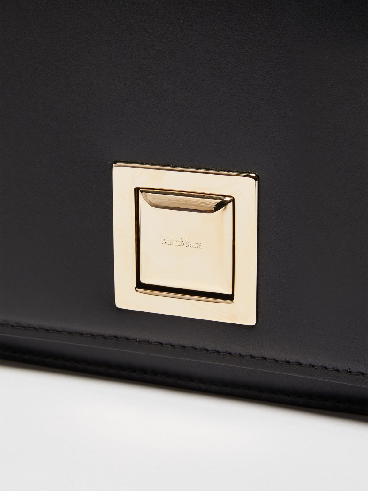 MM leather clutch bag - BLACK - Max Mara - 5