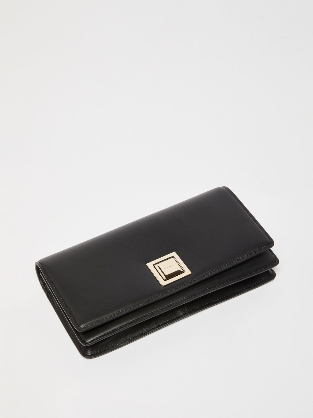MM leather clutch bag - BLACK - Max Mara - 6