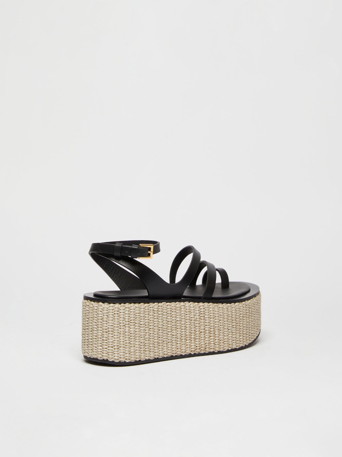 Leather sandals - BLACK - Max Mara - 3