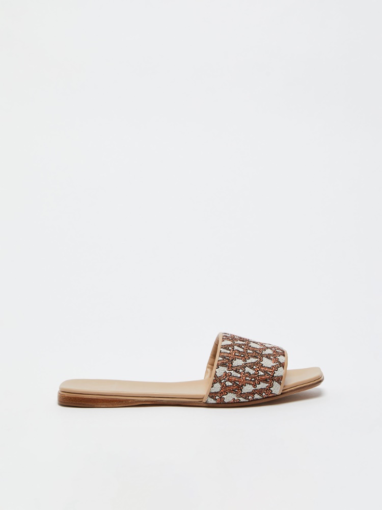 Jacquard sandals   - BROWN ORANGE - Max Mara