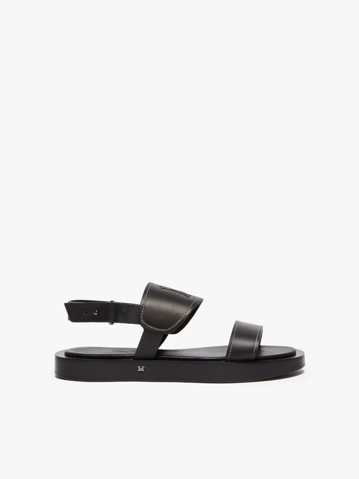 Sandales en cuir - NOIR - Max Mara
