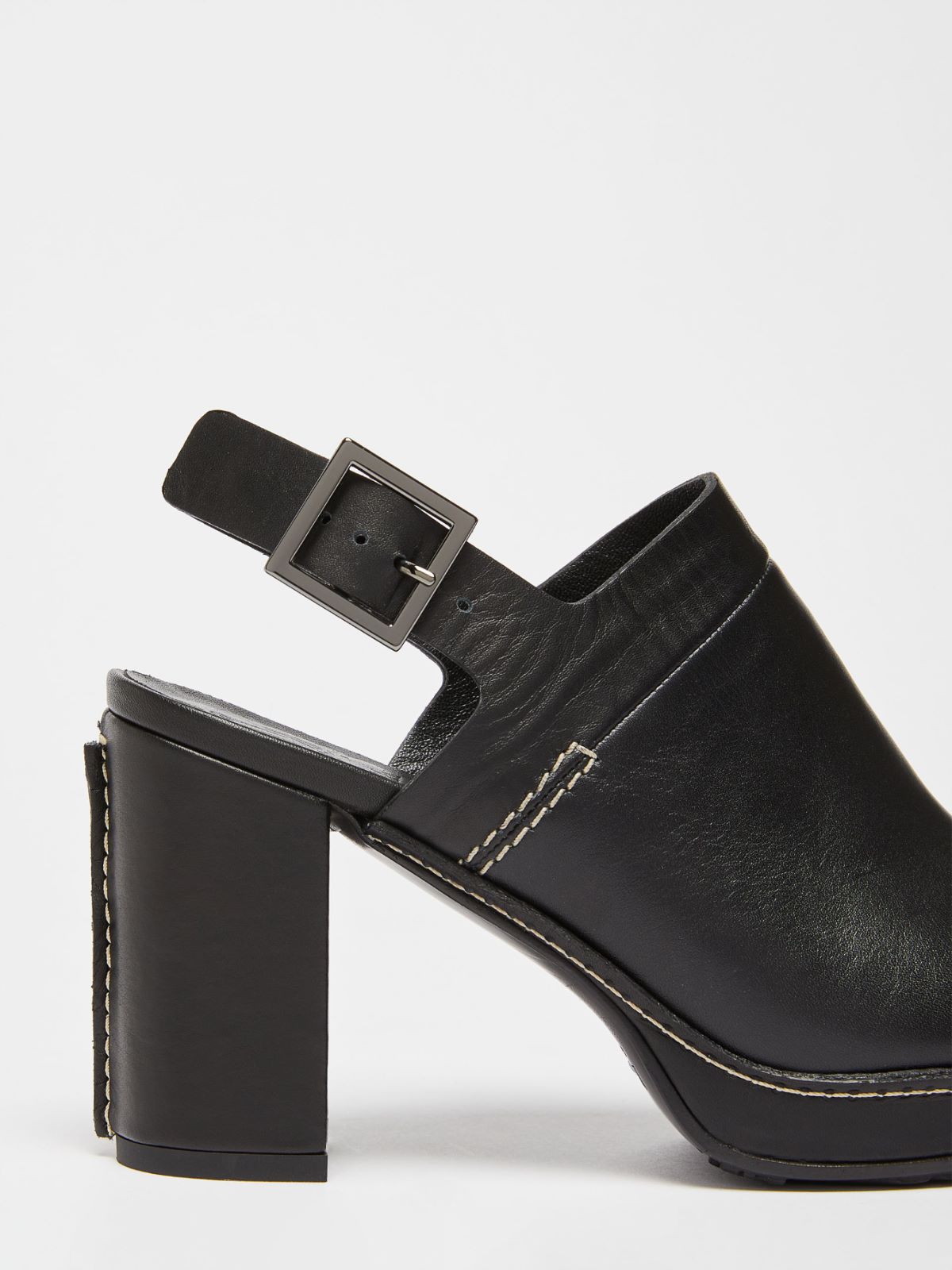Mules aus Leder - SCHWARZ - Max Mara - 5