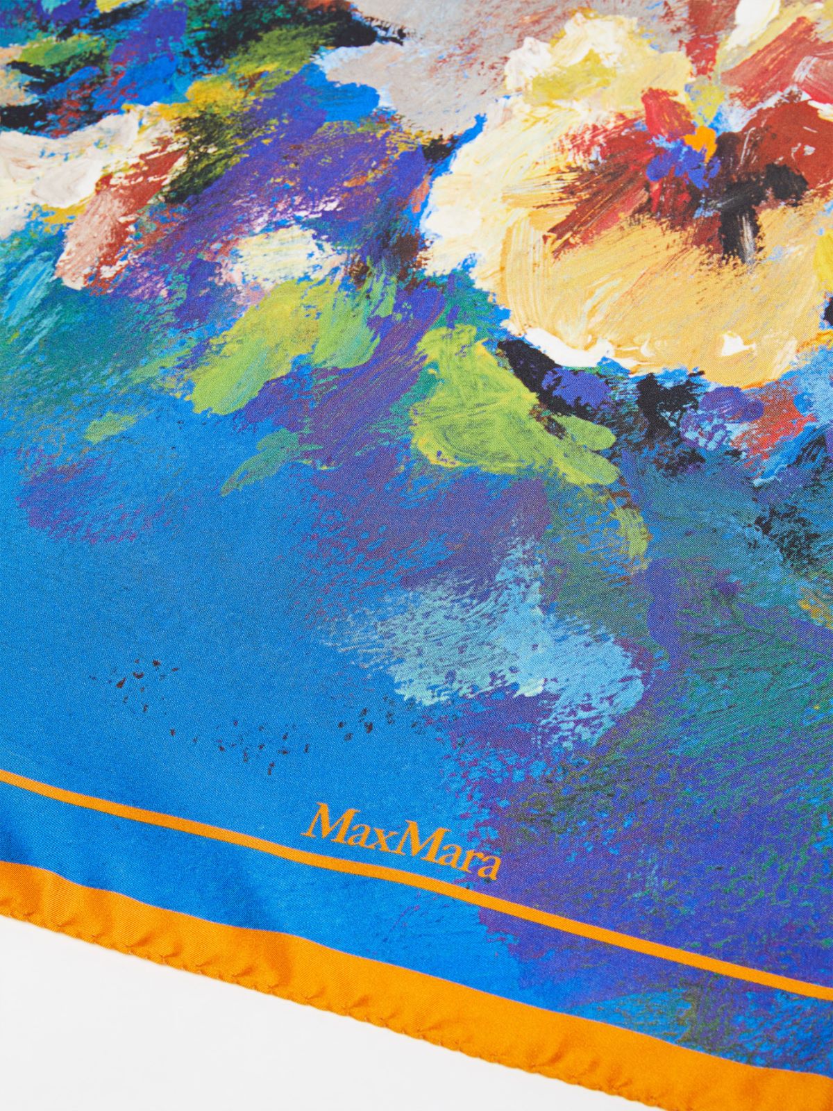 Printed silk neckerchief - CHINA BLUE - Max Mara - 2