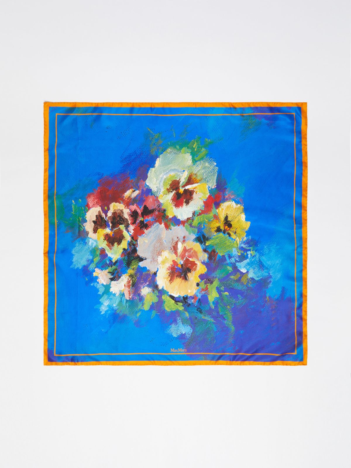 Printed silk neckerchief - CHINA BLUE - Max Mara