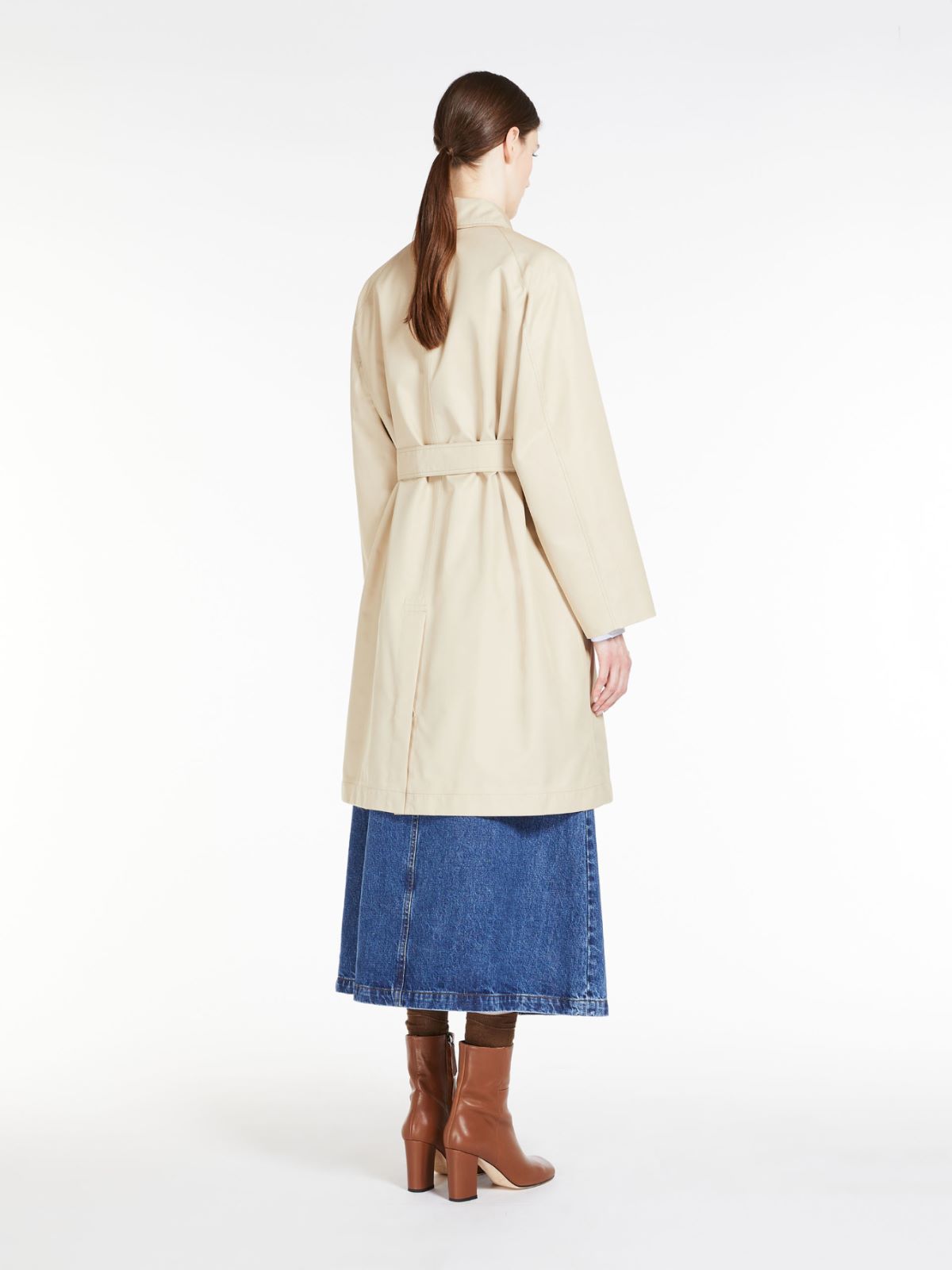 Water-resistant cotton trench coat - HONEY - Max Mara - 3