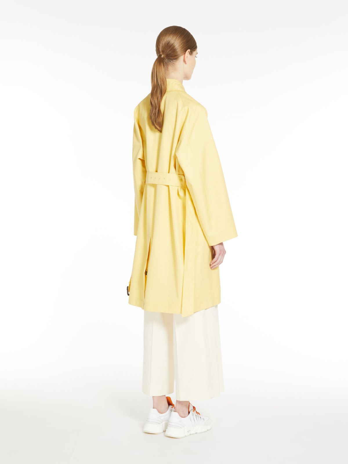 Gabardine trench coat - YELLOW - Max Mara - 3