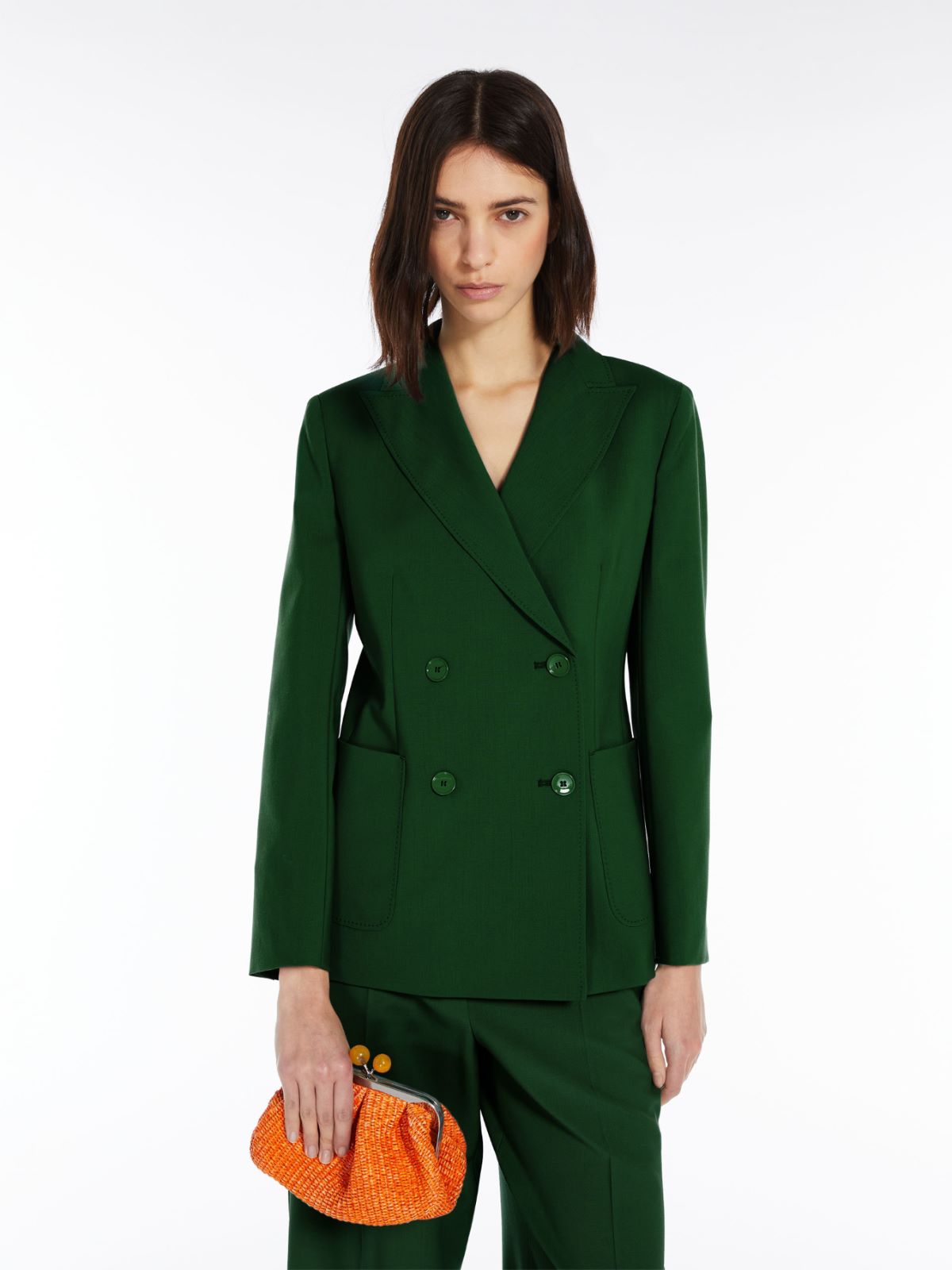 Double-breasted blazer - GREEN - Max Mara - 4