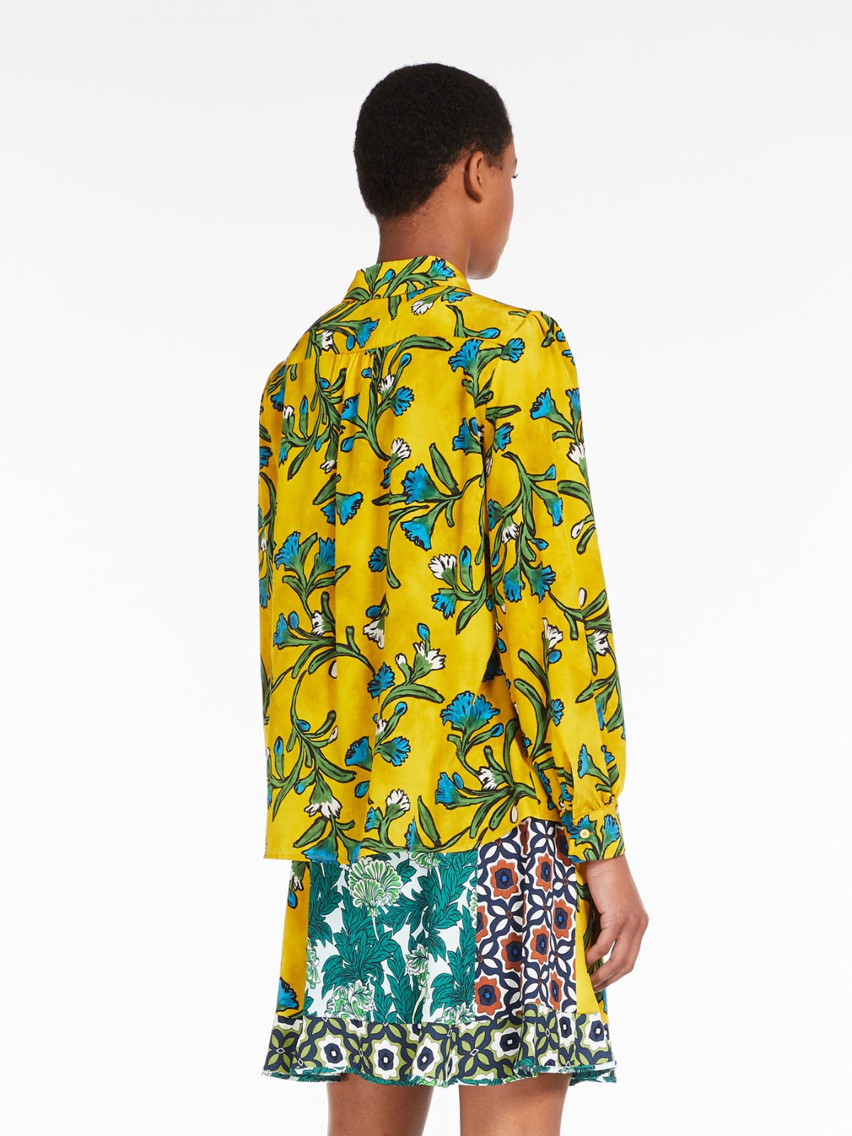 Pure silk shirt - GOLD - Max Mara - 3