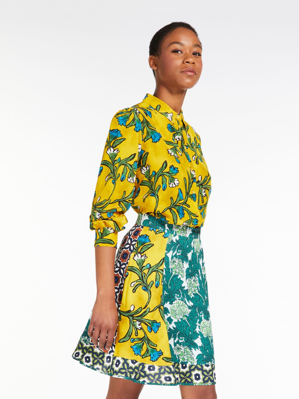 Pure silk shirt - GOLD - Max Mara - 4
