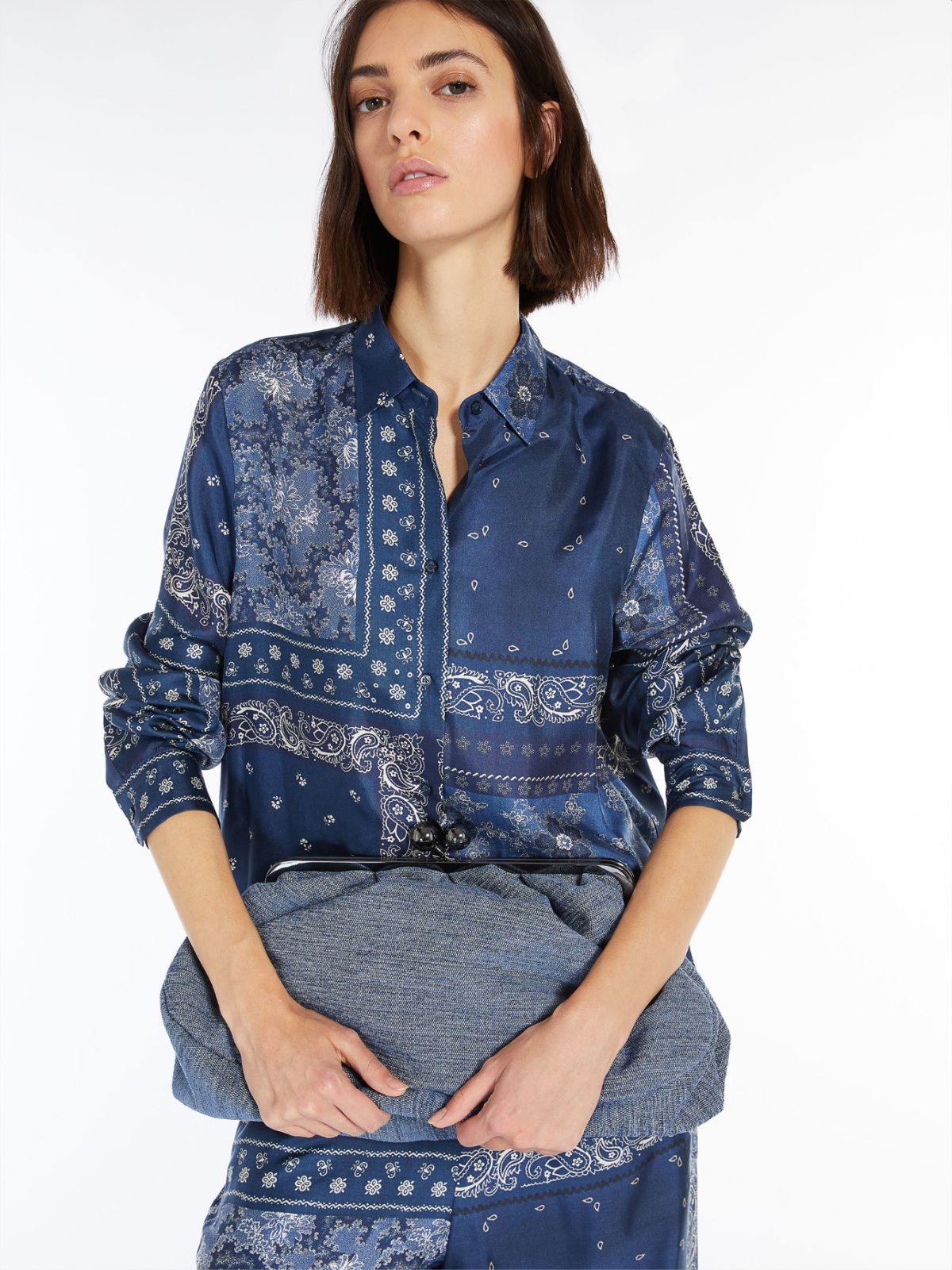 Pure silk shirt - ULTRAMARINE - Max Mara - 4