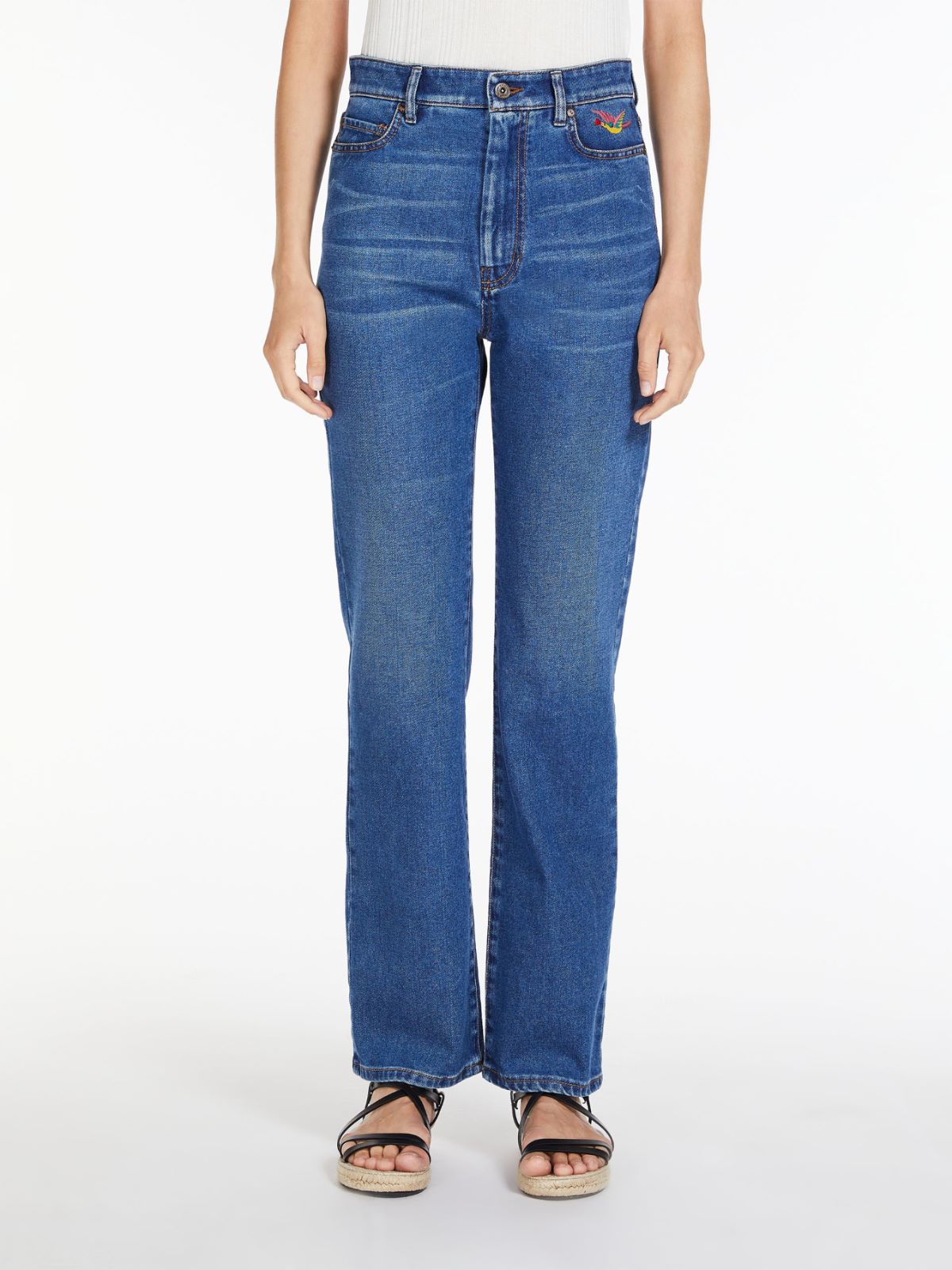 Jeans in denim di cotone organico - BLU - Max Mara - 2